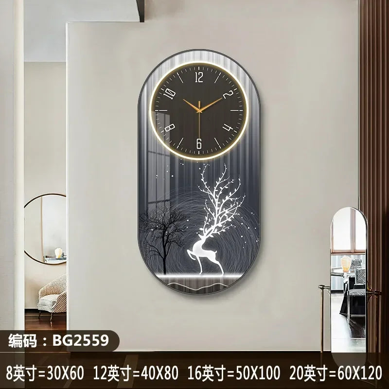 Horloge Murale Silencieuse Style Nordique en Bois Élégant 