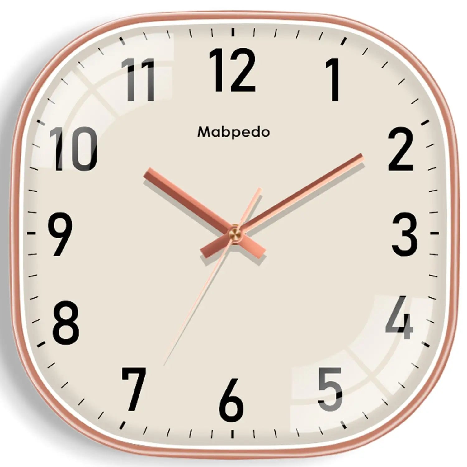 Horloge Murale NumériqueStyle Moderne Beige et Noir Élégant