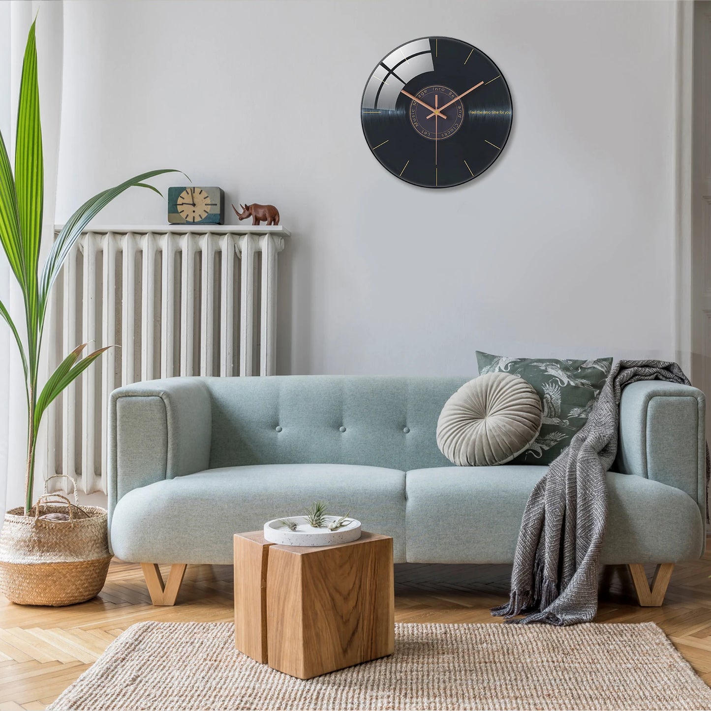 Horloge Murale Originale  Vinyle Noir