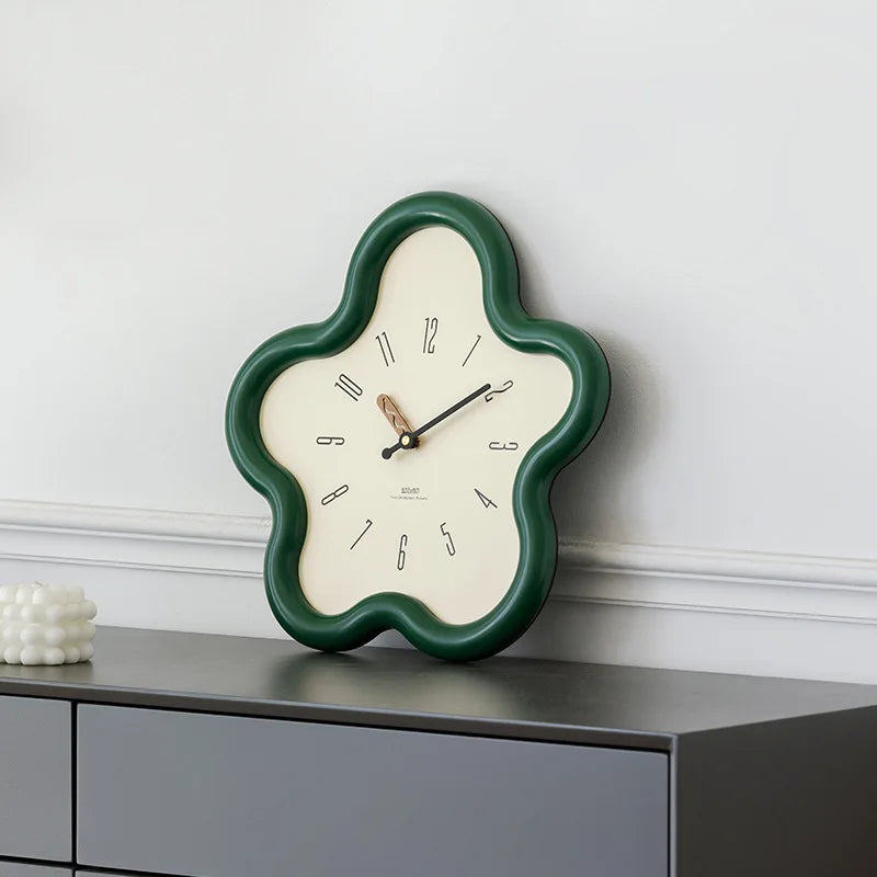 Horloge Pendule Murale Moderne  Forme de Fleur