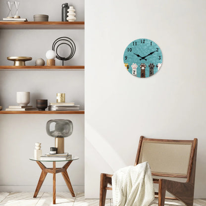 Horloge Chat  Pattes de chat