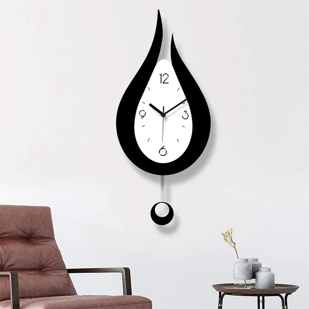 Horloge Pendule Murale Moderne  Goutte d'Eau