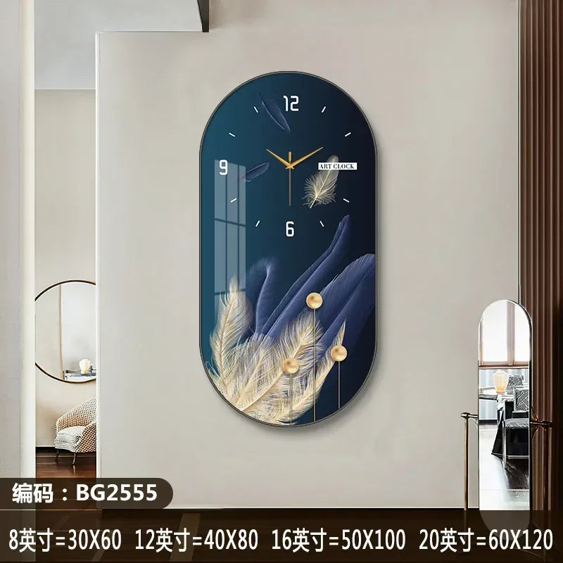 Horloge Murale Silencieuse Style Nordique en Bois Élégant 