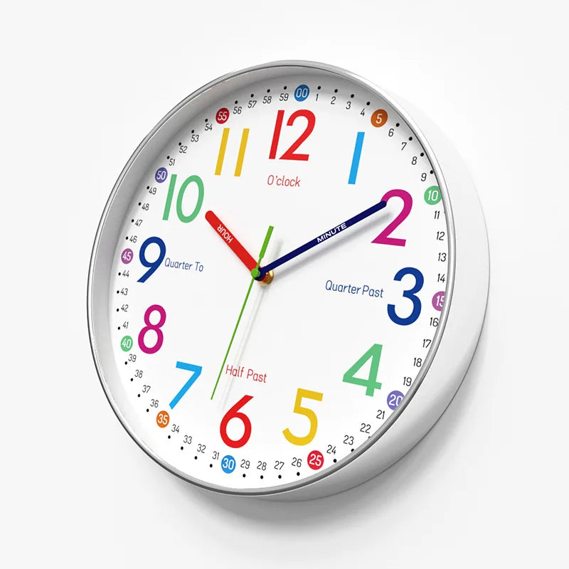 Horloge Murale SilencieuseDesign Enfant Quartz 30cm