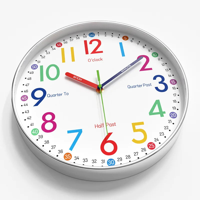 Horloge Murale SilencieuseDesign Enfant Quartz 30cm