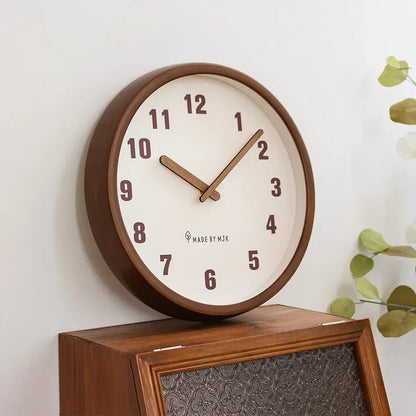 Horloge Murale Bois Massif Style Japonais — vue 3