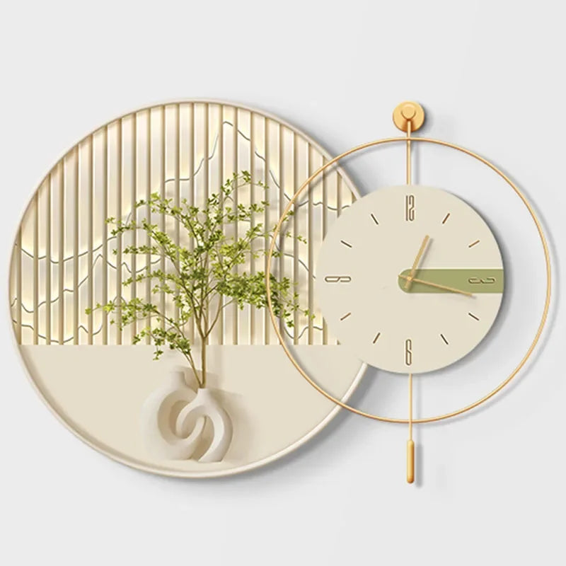 Horloge Murale DesignArtistique Moderne Finition Silencieuse