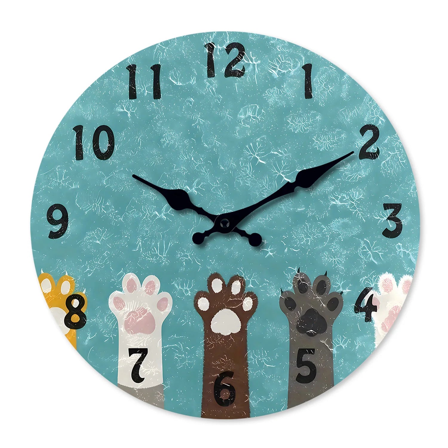 Horloge Chat  Pattes de chat