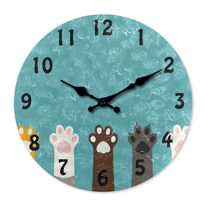 Horloge Chat  Pattes de chat