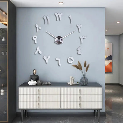 Horloge Murale DesignEffet Miroir - Style Art Déco Numérique