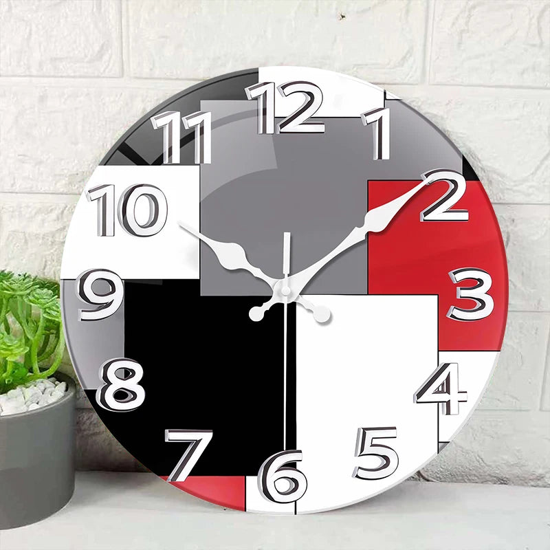 Horloge Murale SilencieuseDesign Bois Style Art Créatif