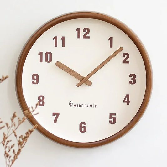 Horloge Murale Rétro  Bois Massif Style Japonais