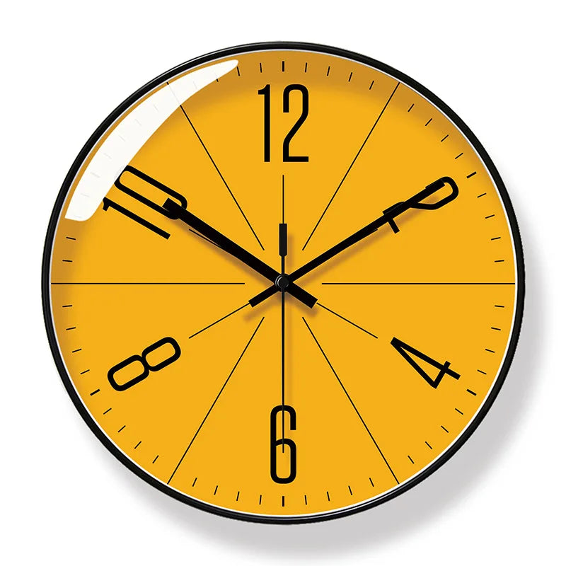 Horloge Murale SilencieuseDesign Moderne Quartz