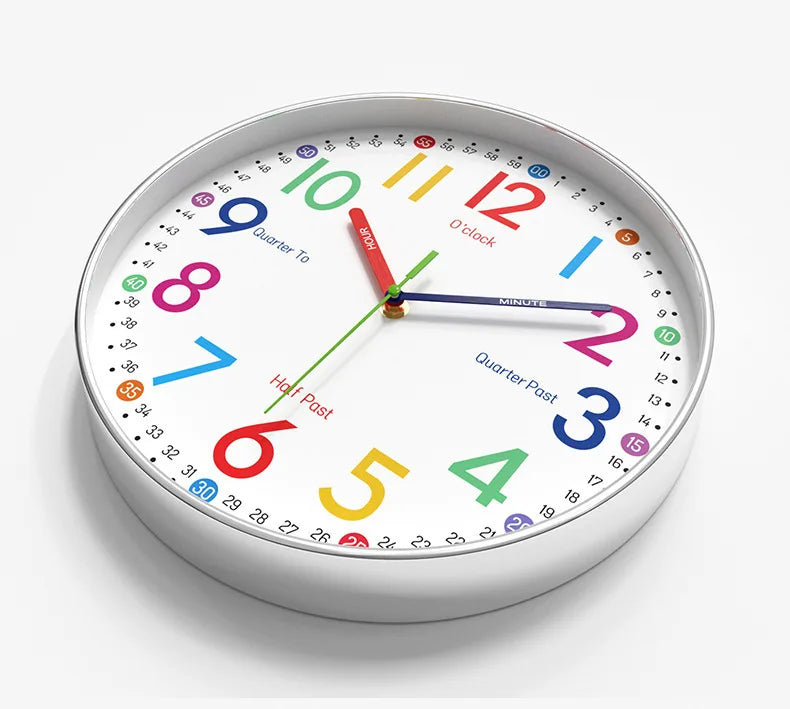 Horloge Murale SilencieuseDesign Enfant Quartz 30cm