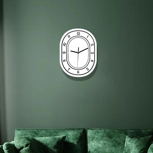 Horloge Murale DesignOvale Acrylique Moderne Minimaliste