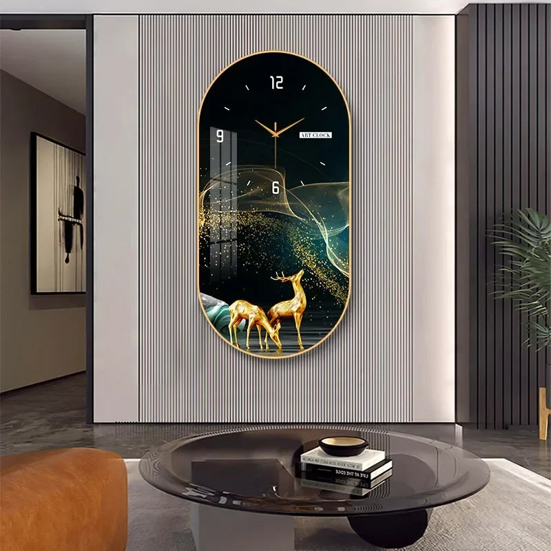 Horloge Murale Silencieuse Style Nordique en Bois Élégant 
