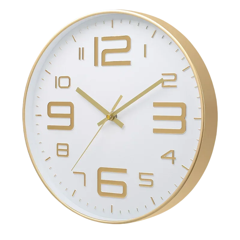 Horloge Moderne  Éclairage Artistique de Luxe Quartz