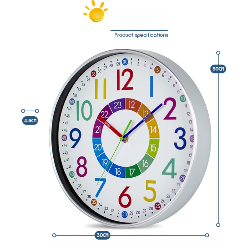 Horloge Colorée pour Enfants