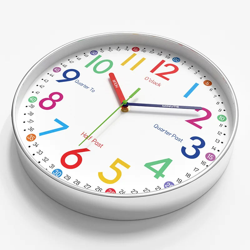 Horloge Murale SilencieuseDesign Enfant Quartz 30cm