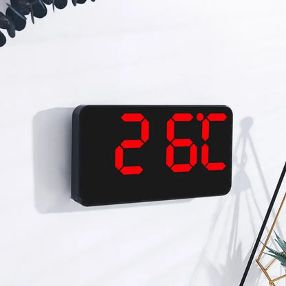 Horloge Murale Digitale  LED Grande Taille avec Double Alarme
