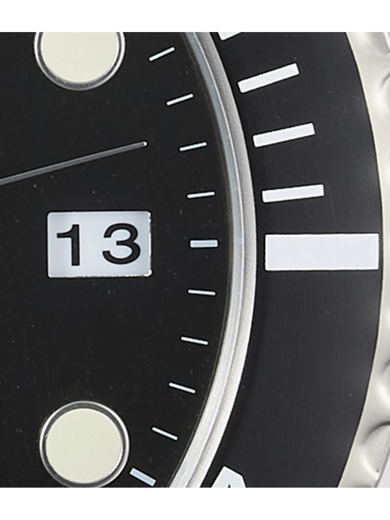 Horloge Murale Métal  Design Fluorescent 33cm Sans Piles