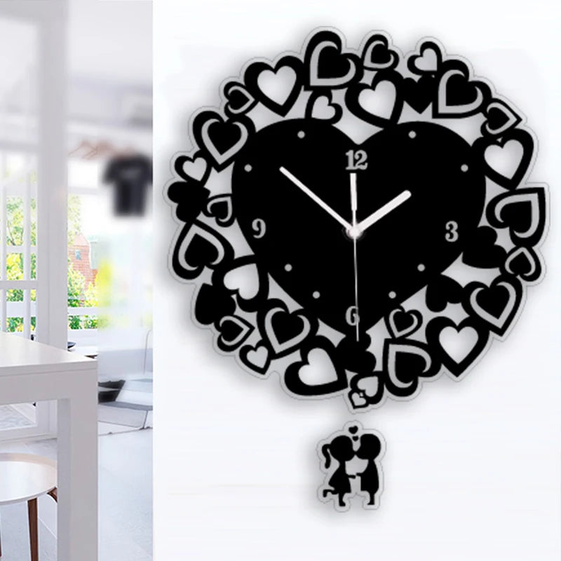 Horloge Murale DesignAcrylique Creuse Motif Regard Chic