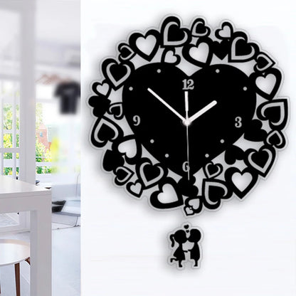 Horloge Murale DesignAcrylique Creuse Motif Regard Chic