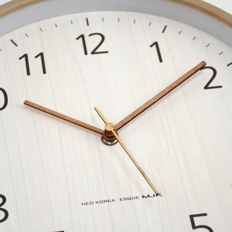 Horloge Murale Moderne  Bois Épuré