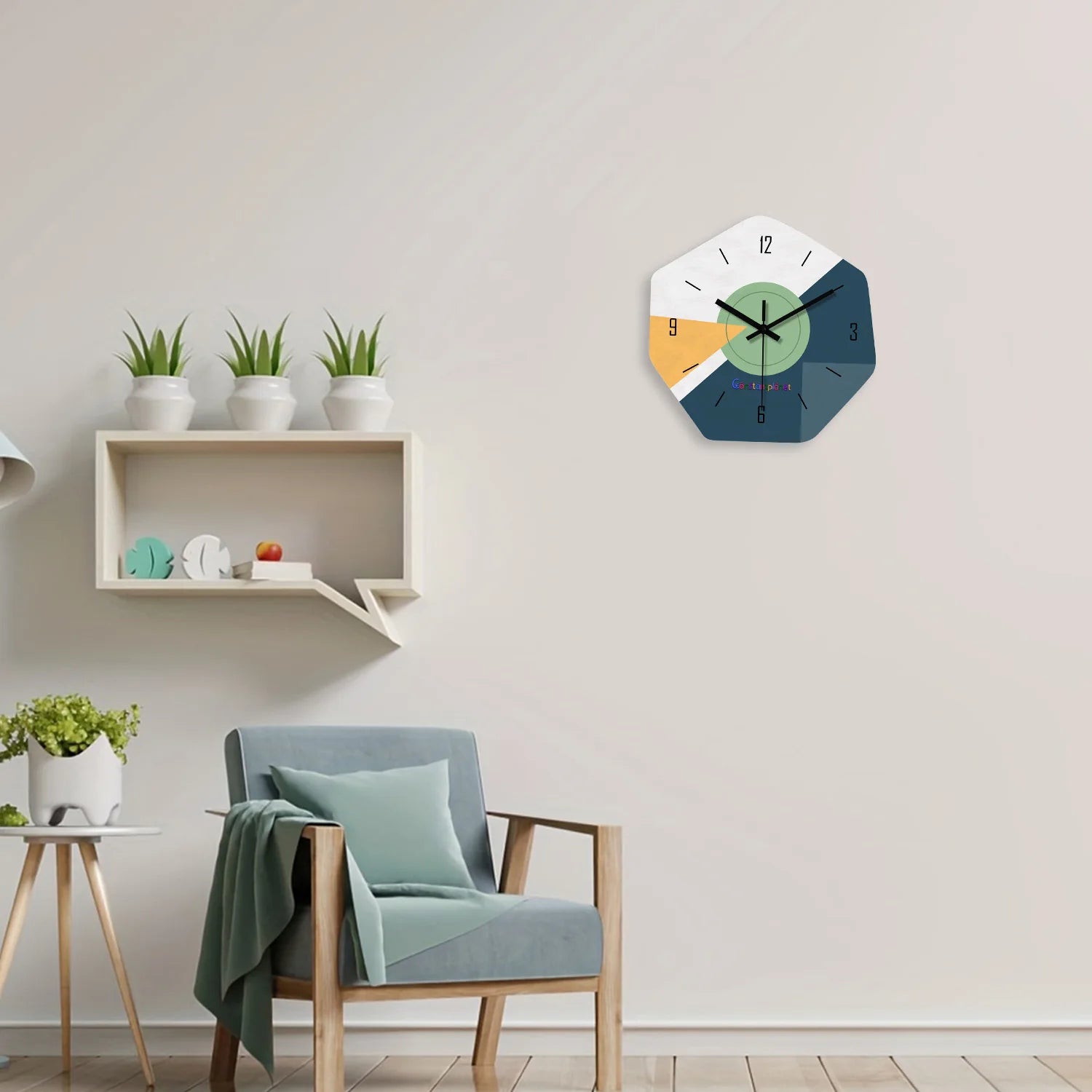 Horloge Murale Moderne  Tricolore