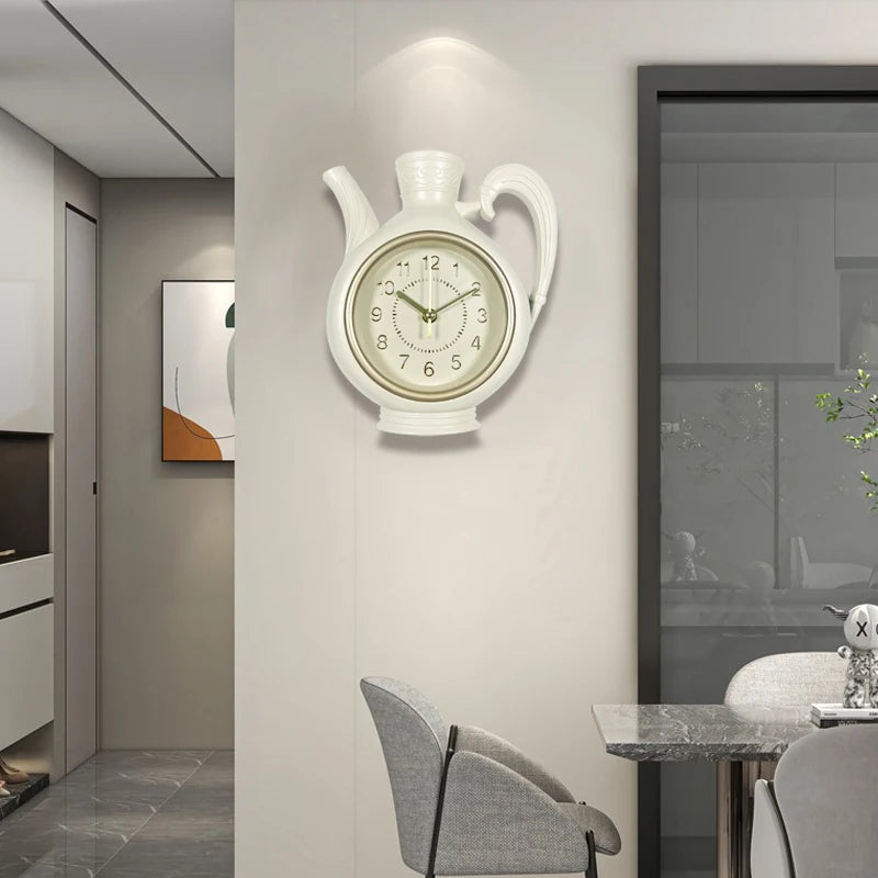 Horloge Murale Originale  Design Théière Déco Cuisine