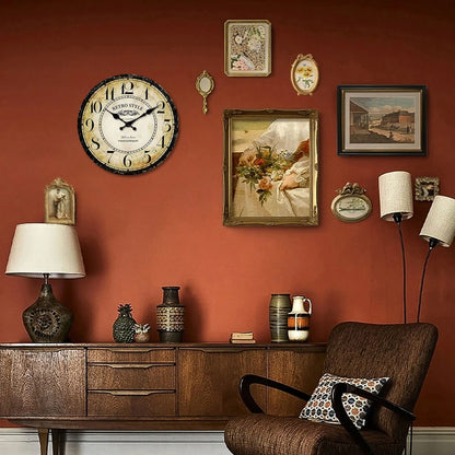 Horloge Murale Vintage  Design Horloger Parisien Rétro