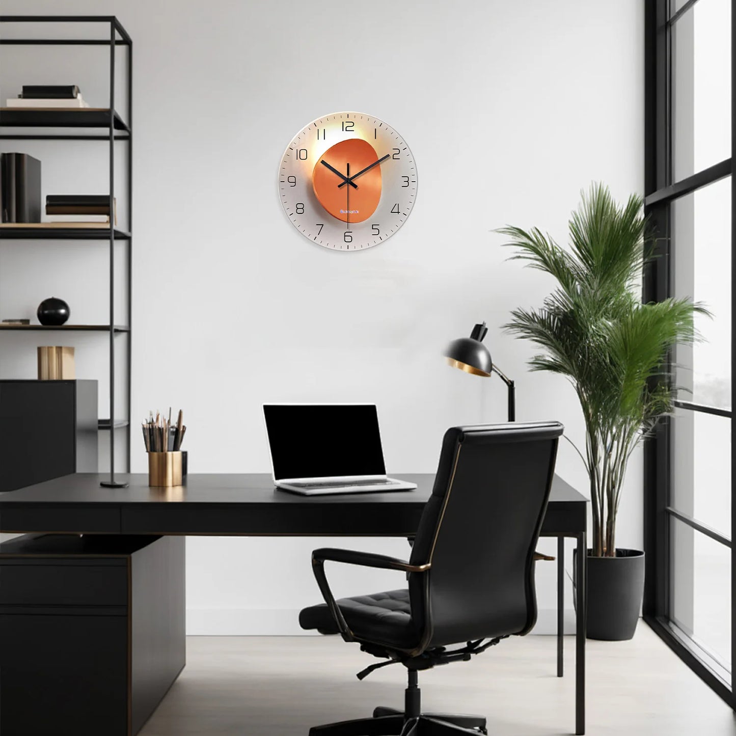 Horloge Murale Design  Verre Trempé