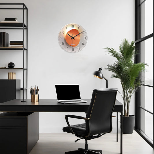 Horloge Murale Design  Verre Trempé