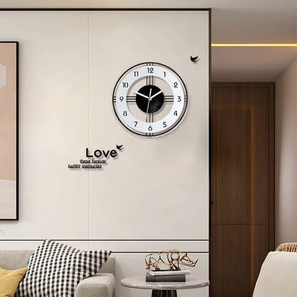 Horloge Murale Moderne Sans Cadre en Acrylique