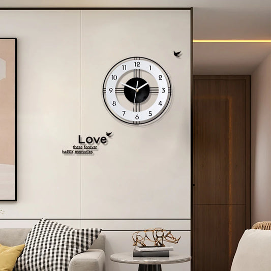 Horloge Murale Moderne Sans Cadre en Acrylique