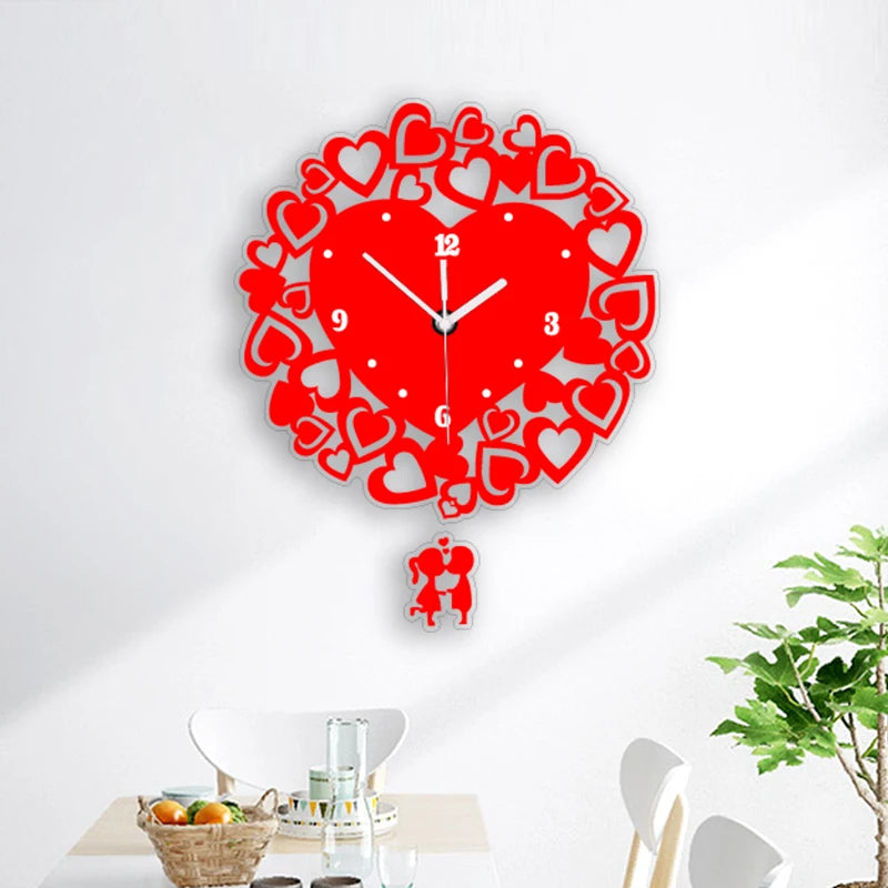 Horloge Murale DesignAcrylique Creuse Motif Regard Chic