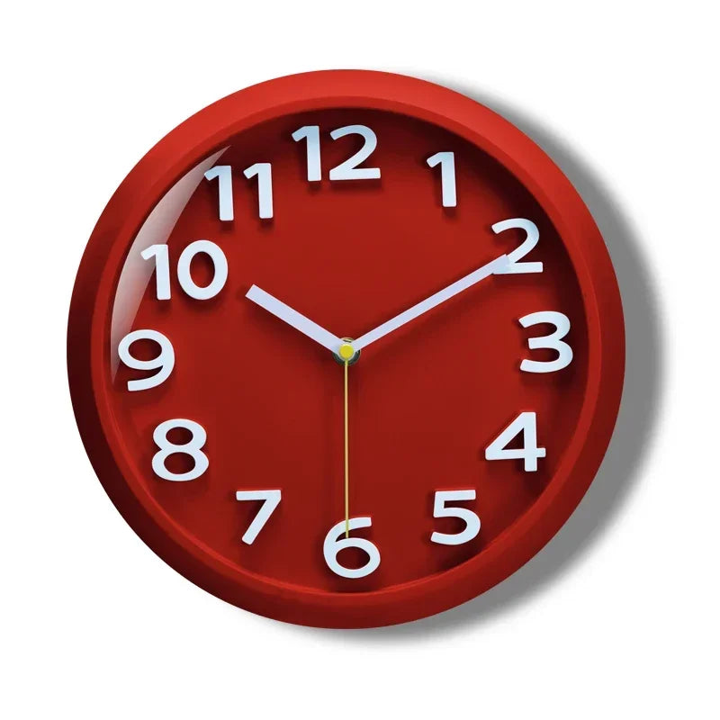 Horloge Moderne  Métal Quartz Silencieuse Abstraite Grise