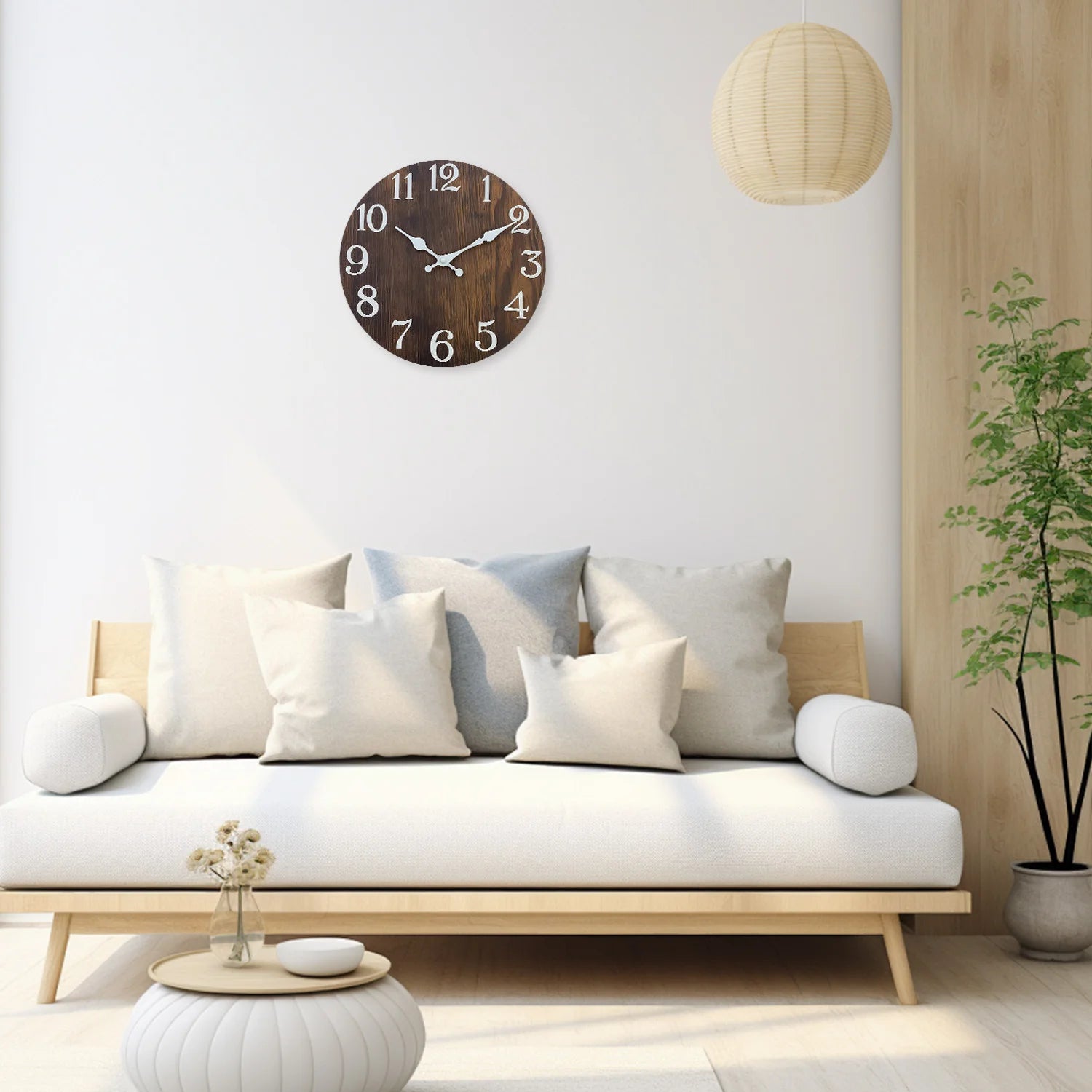 Horloge  Grain de Bois Naturel Classique