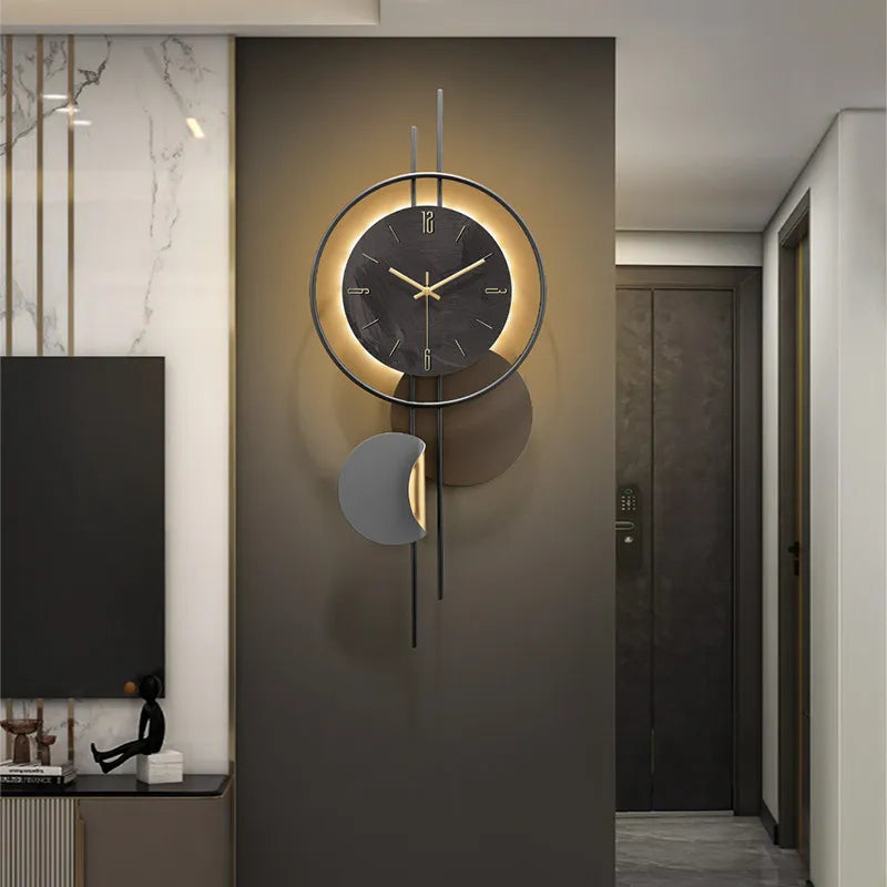 Grande Horloge Murale  Luxe Minimaliste