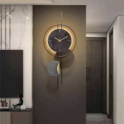 Grande Horloge Murale  Luxe Minimaliste