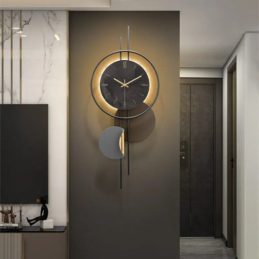 Grande Horloge Murale  Luxe Minimaliste