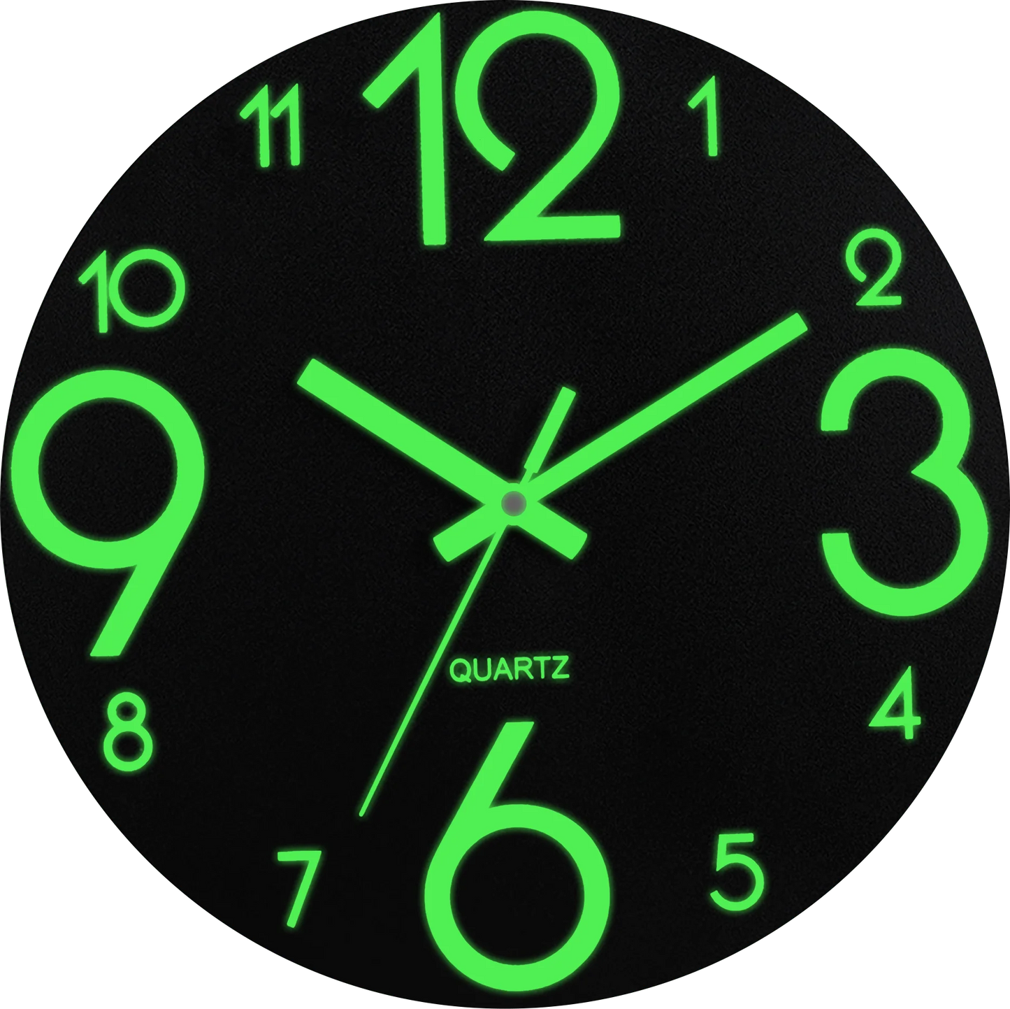Horloge Murale Originale Ronde  Chiffres Lumineux