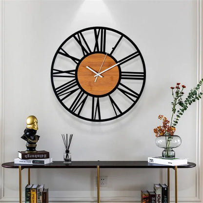 Grande Horloge Murale  Vintage Industrielle  60cm