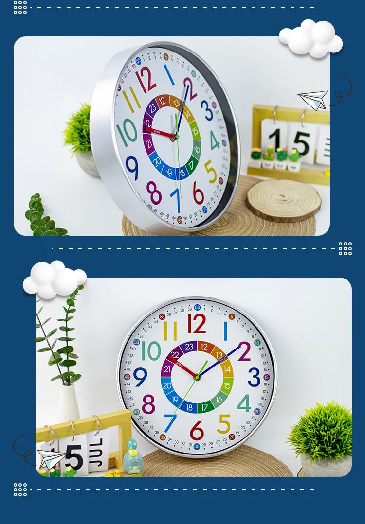 Horloge Colorée pour Enfants