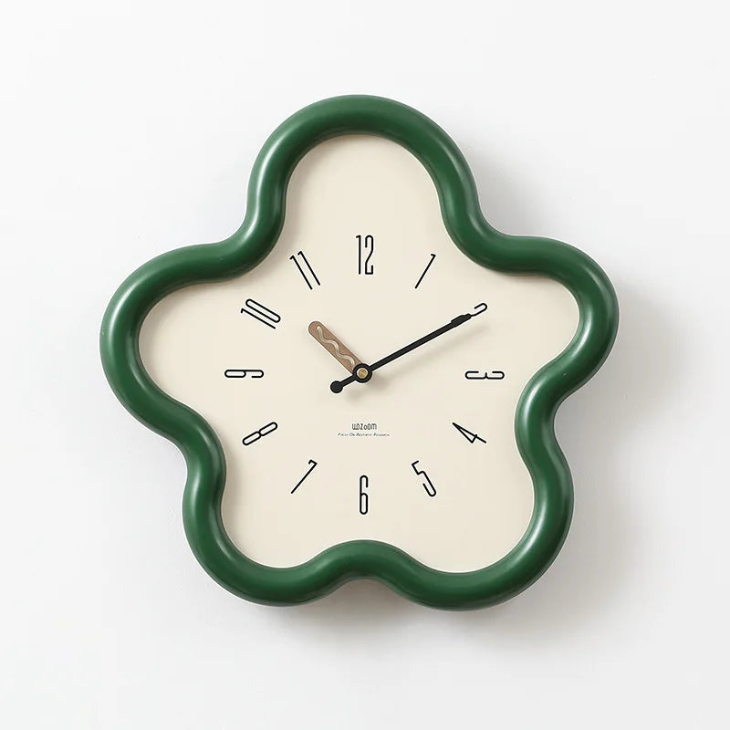 Horloge Pendule Murale Moderne  Forme de Fleur