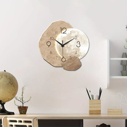 Horloge Murale Chambre  Design Lune Moderne