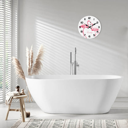 Horloge Murale Design  Flamants Roses