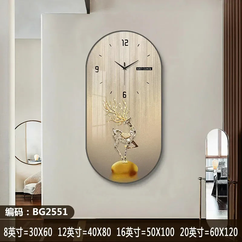 Horloge Murale Silencieuse Style Nordique en Bois Élégant 