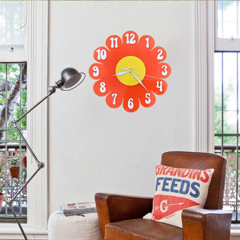 Horloge Murale Silencieuse  Style Campagnard