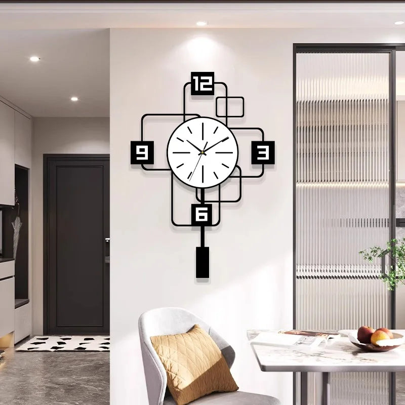 Grande Horloge Murale  Minimaliste Silencieuse Sans Tictac
